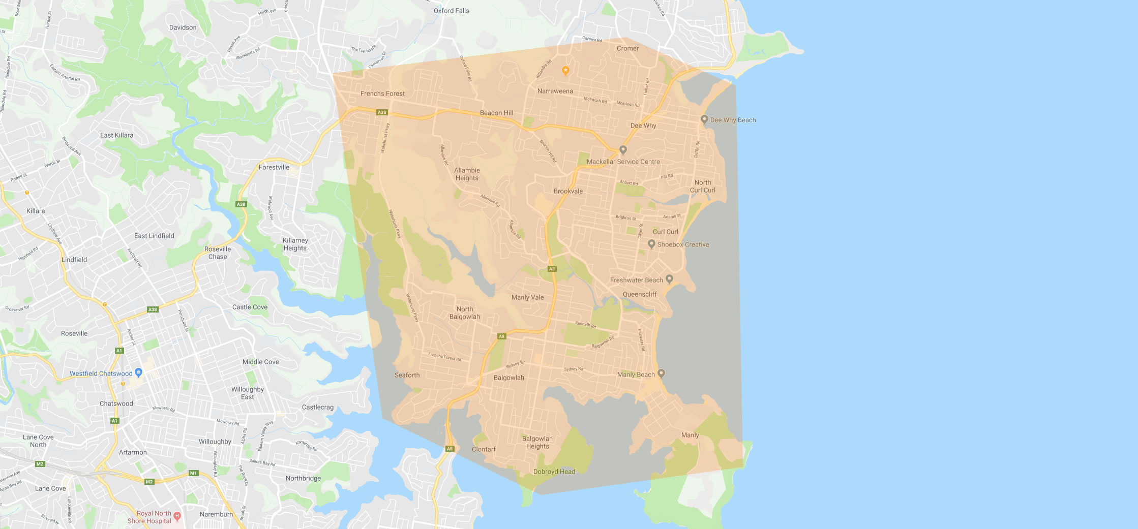 service area Our service area Manly, Seaforth, Frenchs Forest, Balgowlah, Freshwater